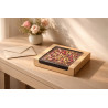 Boîte sushi avec fenêtre antibuée pour 30-38 pieces 220x220mm H40mm - 50 unités