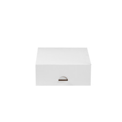 Boite pâtissière carton blanche  - 14 cm x 14 cm x 6 cm - 50 unités