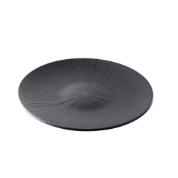 Black Phoenix assiette noire ré-employable  H30mm - 12 unités