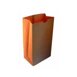 Sac SOS papier kraft brun 18 x 11 x 35 cm - 100 unités