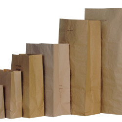 Sac poubelle papier 1 pli 80000 ml 36 x 24 x 86 cm - 50 unités