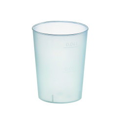 Verre PP réutilisable "Optimal" 50 ml Diam: 4 cm 4 x 3,2 x 5 cm - 50 unités