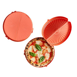 Boîte à pizza ronde réutilisable Ø260mm H28 mm - 2 unités