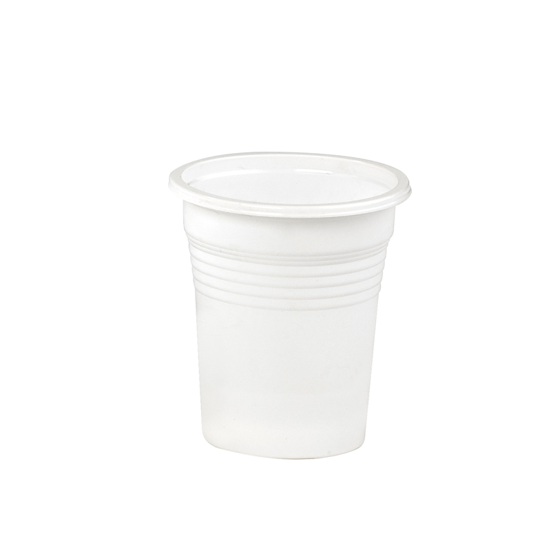 Gobelet plastique PP blanc 95 ml Diam: 5,7 cm 5,7 x 3,7 x 6,5 cm - 100 unités