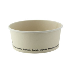 Saladier rond en carton fibre de bambou "Buckaty"   H49mm 850ml - 45 unités