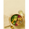 Saladier "Buckaty" multi-usage en fibre de bambou  - 1200 ml - 18,5 cm x 16 cm x 6,5 cm. - 45 unités