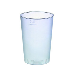 Verre PP réutilisable "Optimal" 120 ml Diam: 5,4 cm 5,4 x 4 x 7,3 cm - 40 unités