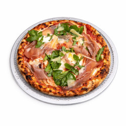 Grille à pizza ronde aluminium à fond ajouré Ø228mm H4 mm - 12 unités