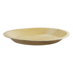 Assiette ronde en palmier Diam: 25 cm 26 x 26 x 2,5 cm - 25 unités