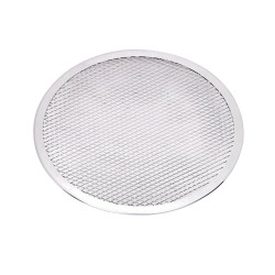 Grille à pizza ronde aluminium à fond ajouré Ø279,4mm H4 mm - 12 unités