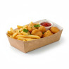 Barquette en carton kraft 350 ml 12 x 6 x 3,7 cm - 100 unités