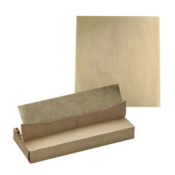 Papier alimentaire blanc enchevêtré en boite distributrice 40 x 30 cm - 350 unités