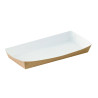 Barquette en carton kraft 500 ml 20 x 9 x 2,5 cm - 100 unités