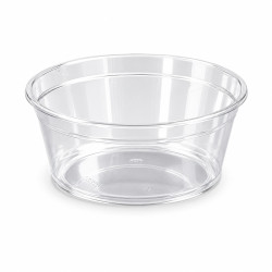 Coupe plastique PS cristal ronde 225 ml Diam: 10,4 cm 10,4 x 4 cm - 100 unités