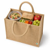 Sac cabas en jute brun 450x220mm H370mm - 5 unités