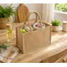Sac cabas en jute brun 450x220mm H370mm - 5 unités