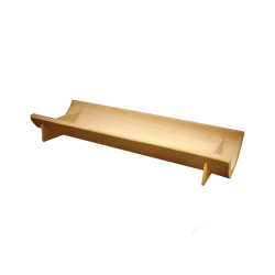 Assiette socle demi bambou "Koshu" 15 x 6 x 2,3 cm - 20 unités