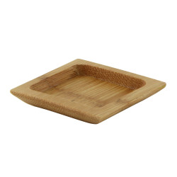 Assiette carrée rebords "Poda" 6 x 6 cm - 24 unités
