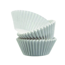 Caissette papier de cuisson ronde blanche ingraissable Diam: 3,9 cm 3,9 x 2,5 cm - 1000 unités