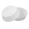 Caissette papier de cuisson ronde blanche siliconée Diam: 8,8 cm 8,8 x 6 cm - 100 unités