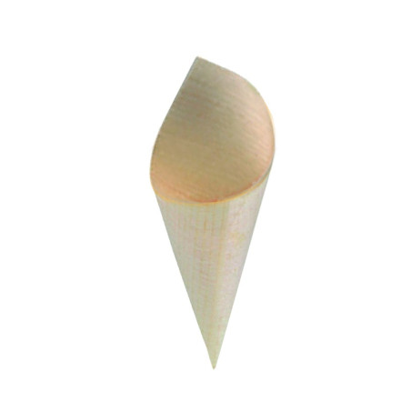 Cône en bois Diam: 8 cm 3,3 x 8 cm - 100 unités
