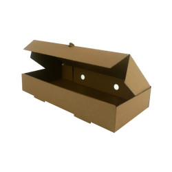 Boîte bruschetta carton kraft 30 x 15 x 5 cm x 100 unités