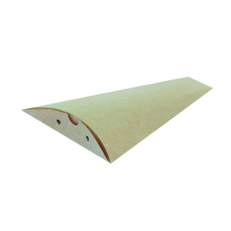 Boîte à crêpe triangulaire carton kraft 12 x 16 cm - 100 unités