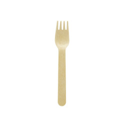 Fourchette bois 15,8 cm - 100 unités