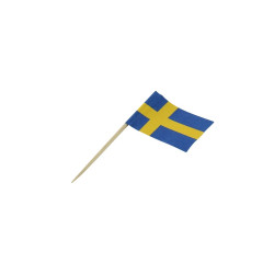 Pic drapeau Suède 6,5 cm - 500 unités