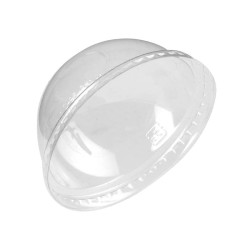 Couvercle PET transparent dôme H38 mm - 100 unités