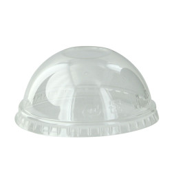 Couvercle PET transparent dôme Diam: 9,2 cm 9,2 x 4 cm - 100 unités