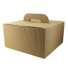Boîte carton kraft avec poignées "Lunchgo" 32,5 x 22,5 x 17,5 cm - 20 unités