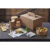 Boîte carton kraft avec poignées "Lunchgo" 32,5 x 22,5 x 17,5 cm - 20 unités