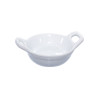 Mini plat en porcelaine blanche 8,5 x 6 x 3 cm - 4 unités