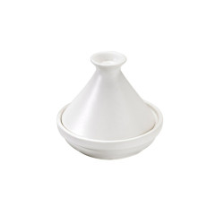 Mini tajine en porcelaine blanche Diam: 9 cm 9 x 9 x 8 cm - 4 unités
