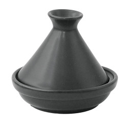 Mini tajine en porcelaine noire Diam: 9 cm 9 x 9 x 8 cm - 4 unités