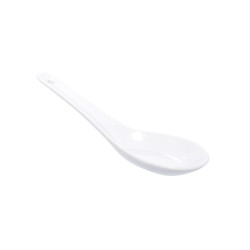 Mini mise en bouche cuillère en porcelaine blanche 13 x 4,3 x 4,5 cm - 6 unités