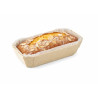 Moule de cuisson bois "Petit coeur" avec caissette papier 150 ml 11,5 x 6,5 x 3,3 cm - 25 unités