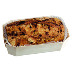 Moule de cuisson bois "Iseult" avec caissette papier 300 ml 12 x 9 x 4 cm - 20 unités