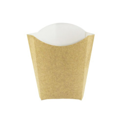 Pochette kraft pour frites 480 ml 11,5 x 9 x 14 cm - 50 unités