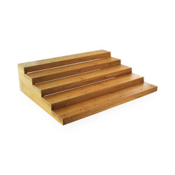 Support bambou "Escalier" pour 75 pics 36 x 30,5 x 9,5 cm - 2 unités