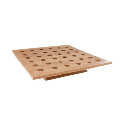 Support bambou pour cônes 36 trous 40 x 40 x 8,5 cm - 1 unités