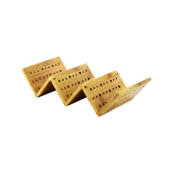 Support bambou pour tacos  - 21,2 cm x 10 cm x 5 cm - 5 unités