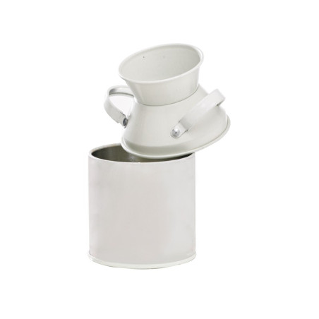 Pot à lait en métal couleur ivoire 125 ml Diam: 5 cm 5 x 10 cm - 6 unités