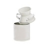 Pot à lait en métal couleur ivoire 125 ml Diam: 5 cm 5 x 10 cm - 6 unités