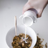 Pot à lait en métal couleur ivoire 125 ml Diam: 5 cm 5 x 10 cm - 6 unités
