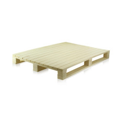 Mini palette bois 40 x 30 x 4,3 cm - 6 unités
