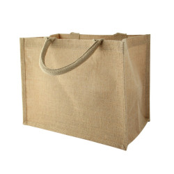 Sac cabas en jute brun 32 x 20 x 25 cm - 30 unités