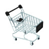Mini chariot de course métal 11 x 7,5 x 12,5 cm - 6 unités