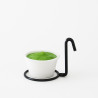 Porte pot métal noir Diam: 5,7 cm 5,7 x 8,5 x 7 cm - 6 unités